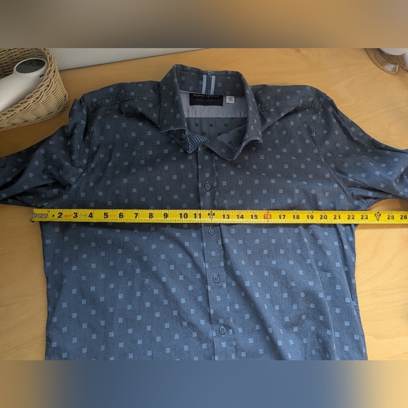 ROBERT GRAHAM Men Casual Button Down Shirt Size XL Tailored Fit Blue Color - Picture 12 of 13